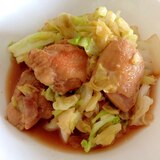 にんにくしょうゆで☆鶏肉とキャベツの炒め煮